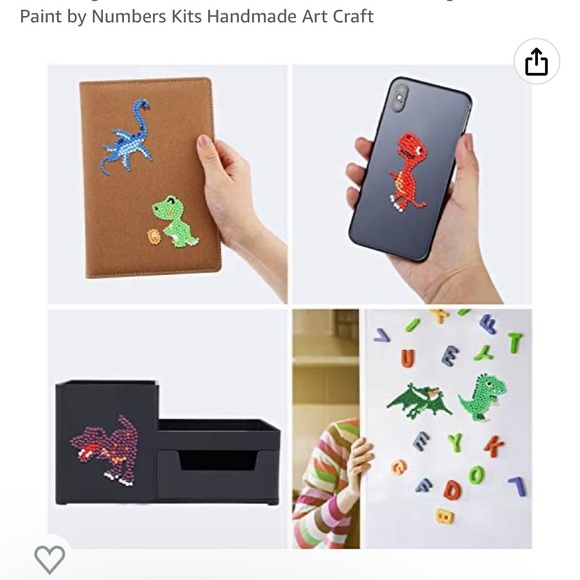 95. Kids dinosaurs diamond sticker - Picture 1 of 5